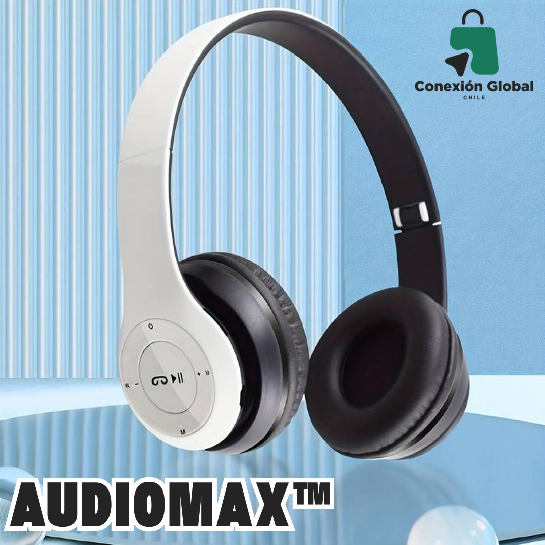 AUDIOMAX™ Audifonos plegables y portatiles