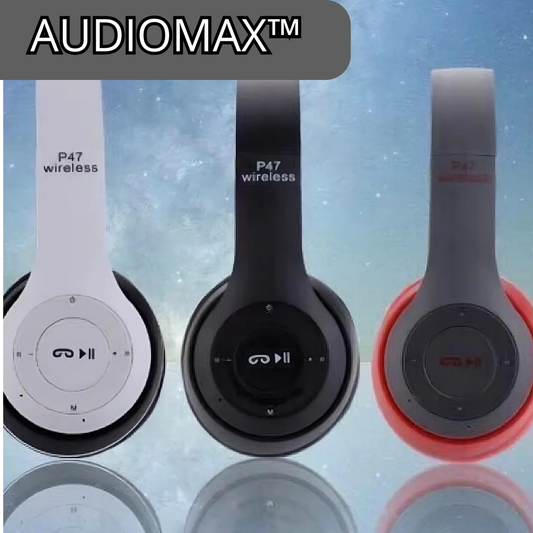 AUDIOMAX™ Audifonos plegables y portatiles